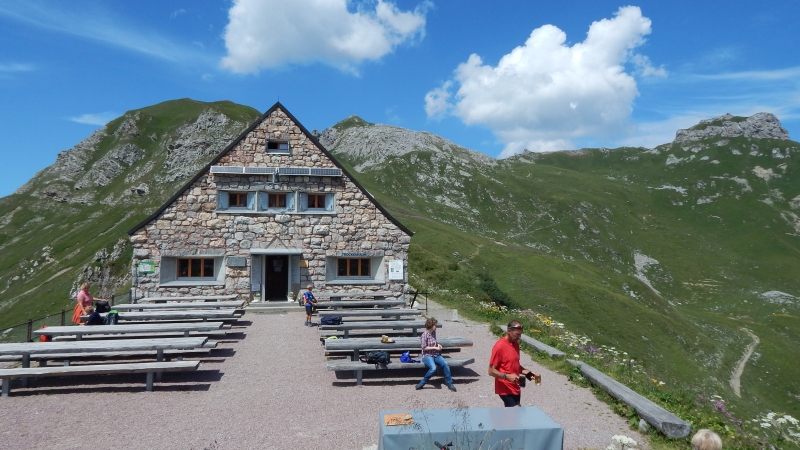 Pfälzer
                     Hütte, 24. juli 2015. Fra en anden tur med udgangspunkt fra Malbun i Liechtenstein.