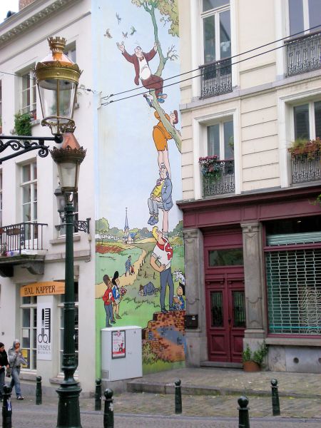 Place Saint-Géry. Kunstner: Marc Sleen<br>2. november 2008